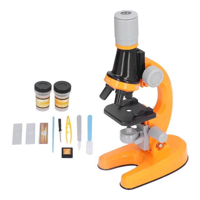 Kids Microscope Microscope Toy Microscope Educational Toy Kids Microscope Kit LED 1200X Microscope With Specimen Slides Science Educational Toy Birthday Gift