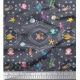 thumbnail image 1 of Soimoi Cotton Duck Fabric Fish,Shell & Starfish Ocean Fabric Prints by Yard 42 Inch Wide, 1 of 3