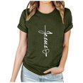thumbnail image 2 of EGNMCR Easter Chemises pour Femmes Chemises Imprimé Easter Mode Printemps et Été pour Femmes Motif Imprimé Easter Col Rond T-shirt à Manches Courtes Haut/chemise T-shirt pour Femmes, 2 of 7