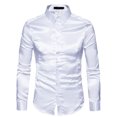 thumbnail image 1 of maskred Long Sleeve Tops For Men - Functional Anti-wrinkle Sustainable And Chic Good Cut For Normal Body Casual Work Shirt white M, 1 of 6