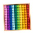 thumbnail image 1 of Tachiuwa Acrylic Cubes Blocks Set Clear Rainbow Acrylic Gemstone Cubes for 100pcs, 1 of 9