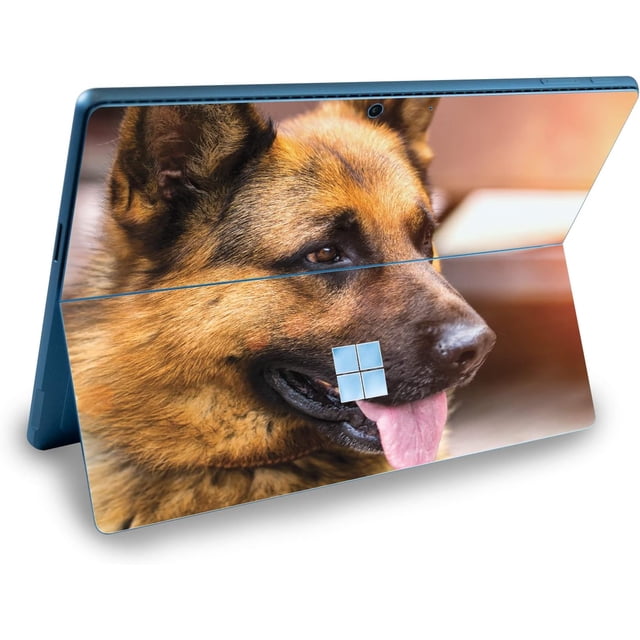 MightySkins Skin Compatible avec Microsoft Surface Pro 9 (2022) - German Shepherd Protecteur, Durable et Unique