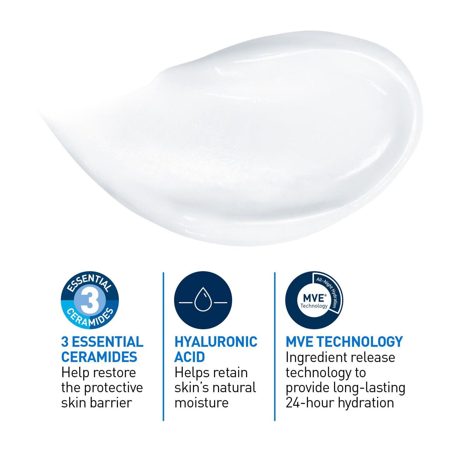 CeraVe Crème Hydratante, Crème Riche pour Visage et Corps avec Céramides pour Peau Sèche, 539 g