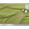 thumbnail image 2 of Soimoi Green polyester Crepe Fabric Artistic Leaves Print Sewing Fabric Yard 42 Inch Wide, 2 of 3