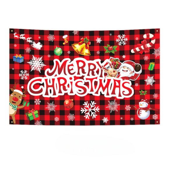Grande Bannière Joyeux 71x45 Pouces Panneau Extérieur Rouge pour Jardins Maisons Intérieur Fête et Cabine Photo Drapeaux pour Charges Surdimensionnées Chemins de Table de la Saint-Valentin 90 Pouces Long Bannière pour Chien Support de Bannière Extérieure Drapeau 3x5