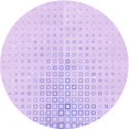 thumbnail image 1 of Ahgly Company Machine Washable Indoor Round Transitional Bright Lilac Purple Area Rugs, 4' Round, 1 of 7
