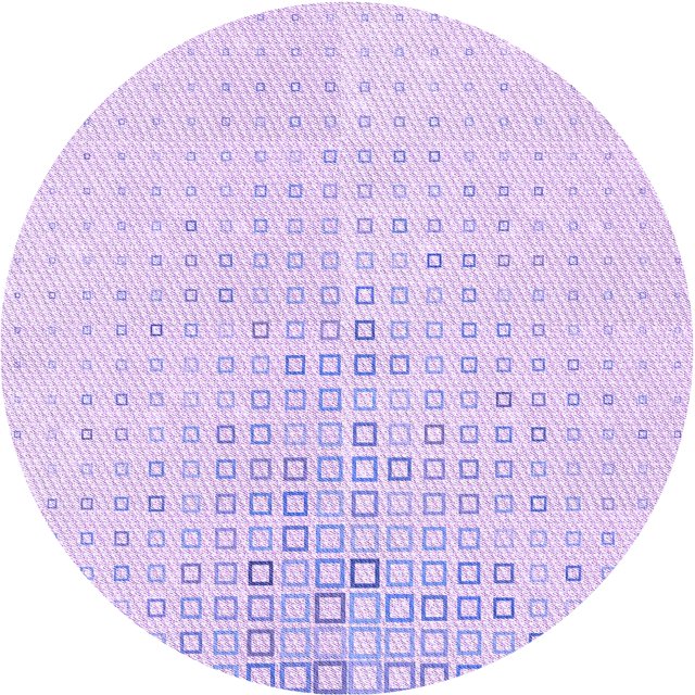 Ahgly Company Machine Washable Indoor Round Transitional Bright Lilac Purple Area Rugs, 4' Round