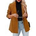 thumbnail image 1 of Bellella Veste à Manches Longues pour Femmes Blazer Décontracté Cardigan Marron Foncé L, 1 of 4