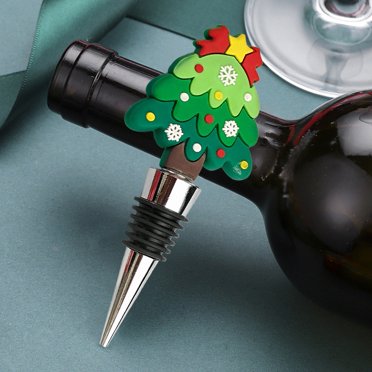Dvkptbk Wine Bottle Stopper 1Pc Christmas Tree Resin Wine Bottle Stopper Christmas Party Dinner Decoration Christmas Gift Christmas Wine and Beverage Bottle Stopper Sealer Home Decoration
