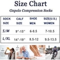 thumbnail image 3 of Womens Graduated Compression Socks 15-20 20-30 mmHg Athletic Running Nurse Stockings, 3 of 7