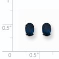 thumbnail image 2 of 14K White Gold Sapphire Earrings, 2 of 2