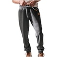 thumbnail image 1 of Pantalon d'Exercice pour Hommes Pantalon Décontracté pour Hommes Pantalon Décontracté Respirant pour Hommes Cordon à la Taille Poche Élasticité Pantalon Fuselé, 1 of 8
