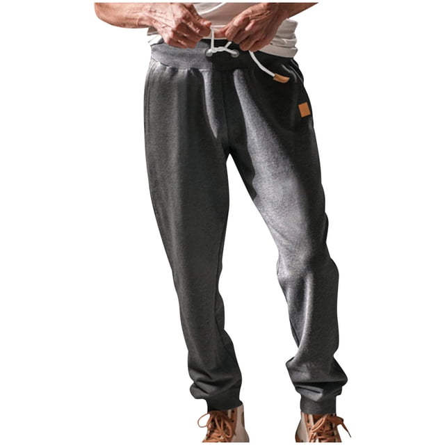 Pantalon d'Exercice pour Hommes Pantalon Décontracté pour Hommes Pantalon Décontracté Respirant pour Hommes Cordon à la Taille Poche Élasticité Pantalon Fuselé