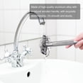 thumbnail image 3 of Amdohai 1PC Double Edge Safety Razor with Long Natural Rotatable Handle Shaving Razor Alloy Scalloped Bar Double Edge Safety Razor Shaving Open Comb Head for Men Barber Male Home Use Shaving Tools, 3 of 6