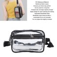 thumbnail image 3 of Waterproof PVC Clear Sling Bag, Transparent Large Capacity Adjustable Strap Chest Waist Pack For Sports Travel, 3 of 8