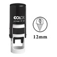 thumbnail image 1 of ICE CREAM Self Inking Mini Rubber Stamp Colop Round Decorative Teachers Stamps 12mm, 1 of 3