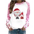 thumbnail image 2 of TIMIFIS Chandail de Noël pour Femmes Décontracté Mignon Gnomes Père Noël Noël Imprimé Chandails à Manches Longues Automne Col Rond Chandail à Enfiler Cadeaux de Noël, 2 of 4