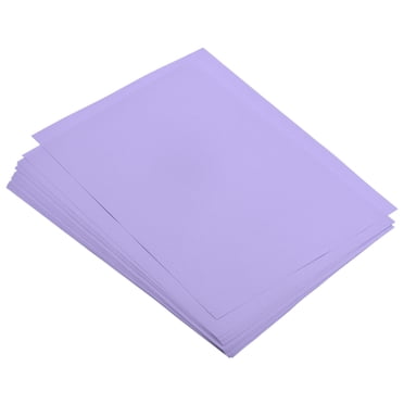 Uxcell 50 Feuilles Papier Copie Coloré pour Bureau Impression Formulaires d'Invitation Projets d'Art Violet Pâle 8.27 x 11.7 Pouces