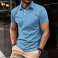 thumbnail image 2 of cfhntfmh Golf Shirts for Men Summer Short Sleeve Button up Tennis Shirts Plus Sizecollared Athletic Tees, 2 of 6