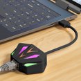 thumbnail image 1 of PEONAVET Plastic Ethernet Cable Adapter Plastic Ethernet Cable Adapter Type-C To 100Mbps RGB Network Card Wired RGB Ethernet Card High-speed Ethernet Adapter, 1 of 1