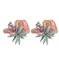 thumbnail image 2 of Sonew 2Pcs Innovative Napkin Buckle Simulation Flower Napkin loop Holder for Hotel Restaurant,Napkin Supplies, 2 of 8