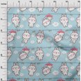 thumbnail image 3 of oneOone Rayon Light Blue Fabric Asian Kawaii Rabbit Craft Projects Decor Fabric Printed By The Yard 56 Inch Wide, 3 of 4