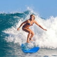 thumbnail image 3 of Goplus 41'' Lightweight Super Bodyboard Surfing W/Leash EPS Core Boarding Blue Shark, 3 of 9