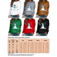 thumbnail image 2 of Bellella Sweat-Shirt de Noël pour Femmes Col Rond Pull à Manches Longues T-shirt Décontracté Imprimé Père Noël Hauts Femmes Rouge L, 2 of 2
