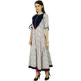 thumbnail image 2 of Phagun Kurta Florale Bollywood pour Femmes Kurti Ethnique en Coton Robe Tunique, 2 of 4