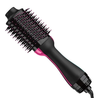 Hair Dryer Brush, Hot Air Brush,Hair Volumizer for Drying & Straightening & Curling, Brush Blow Dryer Styler for Rotating Straightening, Curling, Salon Negative Ion Ceramic Dryer Brush