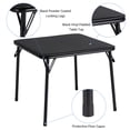 thumbnail image 4 of EDTara Modern Folding Card Table & Chair Set, Leather Padded Cushioned Chairs, Durable Steel Frame, Square Folding Table for Dining or Game Room, 4 of 8