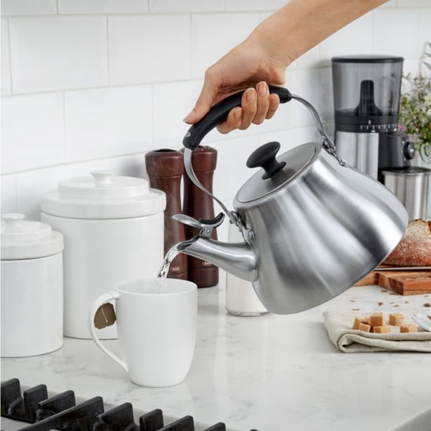 OXO Brew Classic Traditional Brushed Stainless Steel Tea Kettle