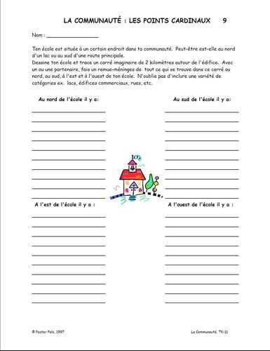 The Fsl Classroom La Communauté French Reproducible Teaching Activities