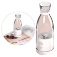 thumbnail image 2 of Mini Juice Extractor Bottle White Portable Rechargeable Cordless 4 Blades Juicer Blender for Fruit, 2 of 11
