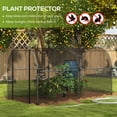 thumbnail image 4 of Outsunny 9.8' x 3.9' Plant Protector from Animals with Zipper Roll-Up Door, 4 of 10
