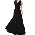 thumbnail image 1 of UPPADA Robe Grande Taille pour Invitées de Mariage pour Femmes à Manches Courtes Robe de Bal de Mariage de Fin d'Année Robe Formelle Robe Longueur au Sol Robe Cocktail de Mariage Robe Portefeuille Formelle Aubaines Précoces Maintenant, 1 of 4