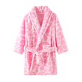 thumbnail image 2 of RXIRUCGD Robe de Nuit en Flanelle pour Enfants, Peignoir Imprimé à la Mode, Tenue Décontractée ( Rose, Taille : 8 Ans ), 2 of 3