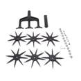 thumbnail image 2 of TICFOX Garden Soil Scarifier Wear Resistant 2 in 1 Ventilated Scarifier Rotation Tiller for Garden Garden Tools, 2 of 8