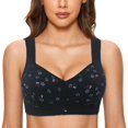 thumbnail image 2 of AMERTEER WTN Women Lace Front Button Shaping Cup Adjustable Shoulder Strap Large Size Underwire Bra, 2 of 3