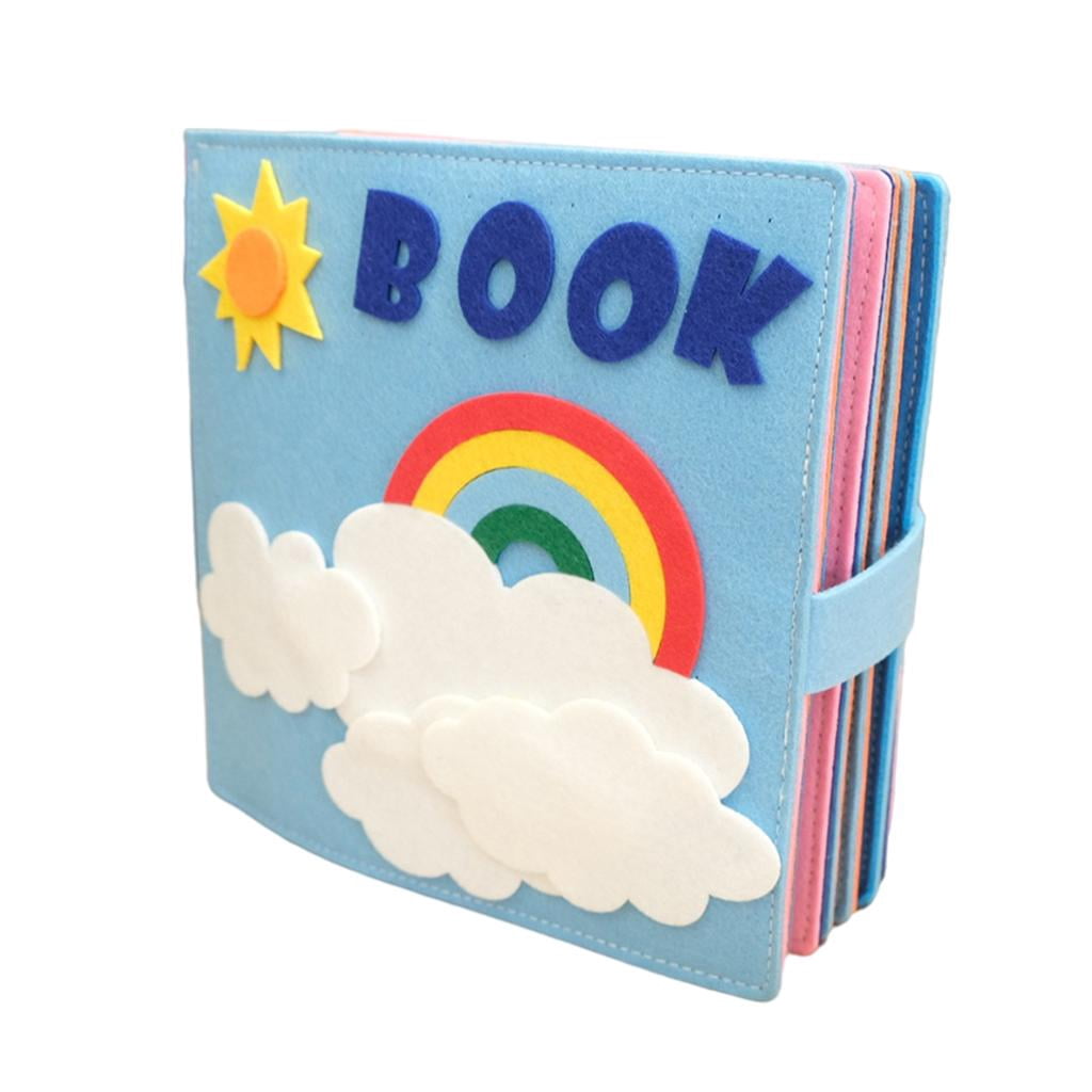 Fabric Quiet Books Activity Books Early Learning Basic Life Skill Portable Soft A