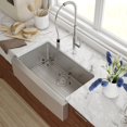 thumbnail image 3 of Kraus 33" Farmhouse Single Bowl Stainless Steel Kitchen Sink with Soundproofing, 3 of 5