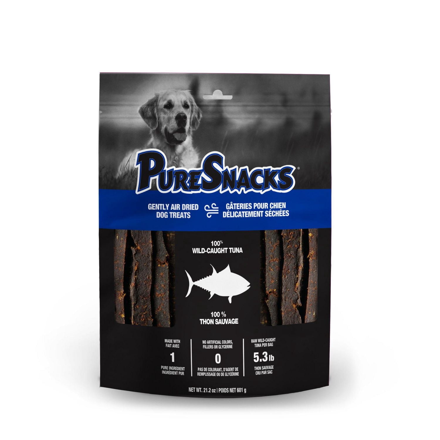 PureSnacks Air Dried Tuna Jerky for Dogs 601 Grams