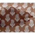 thumbnail image 5 of oneOone Viscose Chiffon Brown Fabric Block Fabric For Sewing Printed Craft Fabric By The Yard 42 Inch Wide, 5 of 5