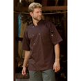 thumbnail image 1 of Uncommon Threads 0415-0205 Manteau de Chef à Manches Courtes en Marron, 1 of 1