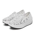 thumbnail image 4 of Chaussures pour Femmes Chaussures pour Femmes à Talons Compensés Peu Profonds Chaussures à Bascule Chaussures de Marche Décontractées à Semelles Épaisses Chaussures de Sport, 4 of 9