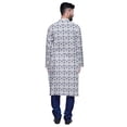 thumbnail image 3 of Atasi Printed Long Asymmetric Kurta Pajama Set For Men Party Wear Clothing, 3 of 4