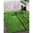 thumbnail image 3 of Ahgly Company Machine Washable Indoor Rectangle Transitional Deep Emerald Green Area Rugs, 3' x 5', 3 of 7