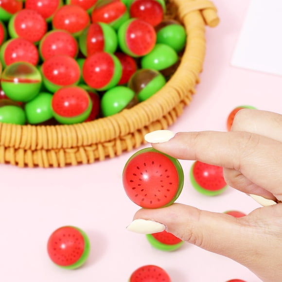 Watermelon Bouncy Ball Floating Rubber Toy for 10 Pack