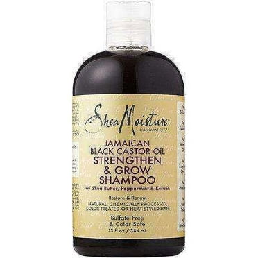 SheaMoisture Shampooing Fortifiant et Restaurateur pour Cheveux Abîmés Huile de Ricin Noire, 384 ml