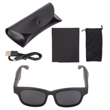 Smart Sunglasses, High Sensitivity Wireless Sunglasses For Outdoor Noir